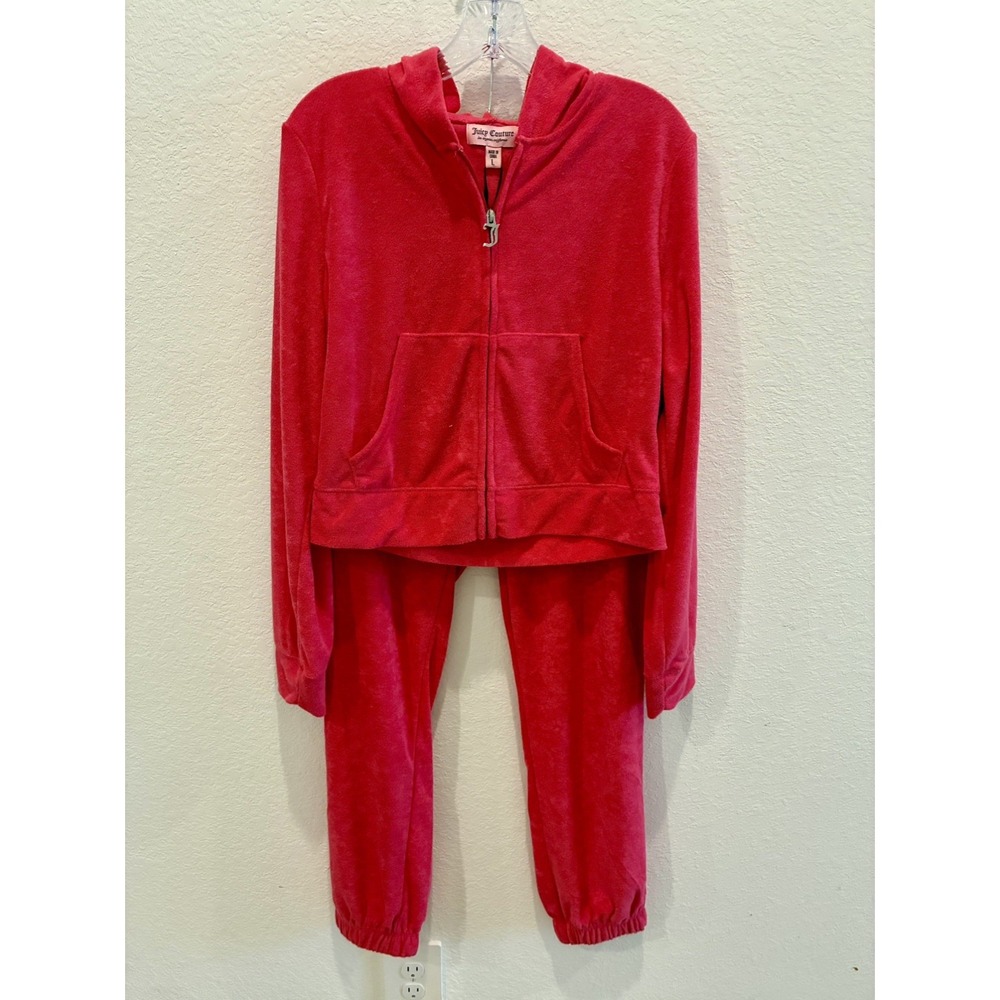 JUICY COUTOUR~ Vixen Pink ~ Velour Track Suit/ Lounge Set~ L~ NWT